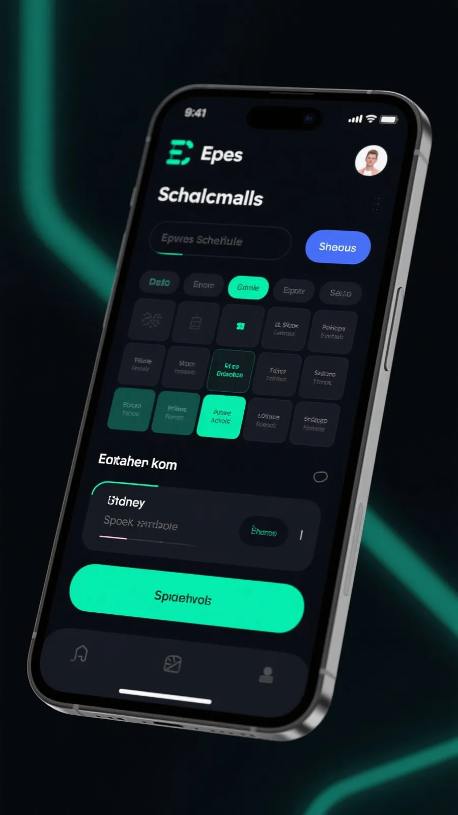 LCK赛程App界面示意图